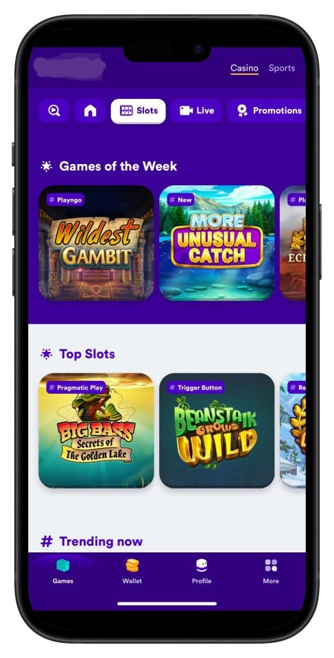 je777 অ্যাপ ইন্টারফেস স্ক্রিনশট—ইন্টুইটিভ মেনু ও পরিষ্কার লেআউট